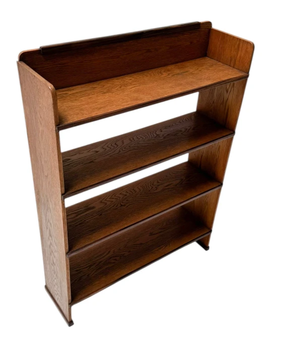 Art Deco Modernist Open Bookcase by P.E.L. Izeren for De Genneper Molen, 1920s